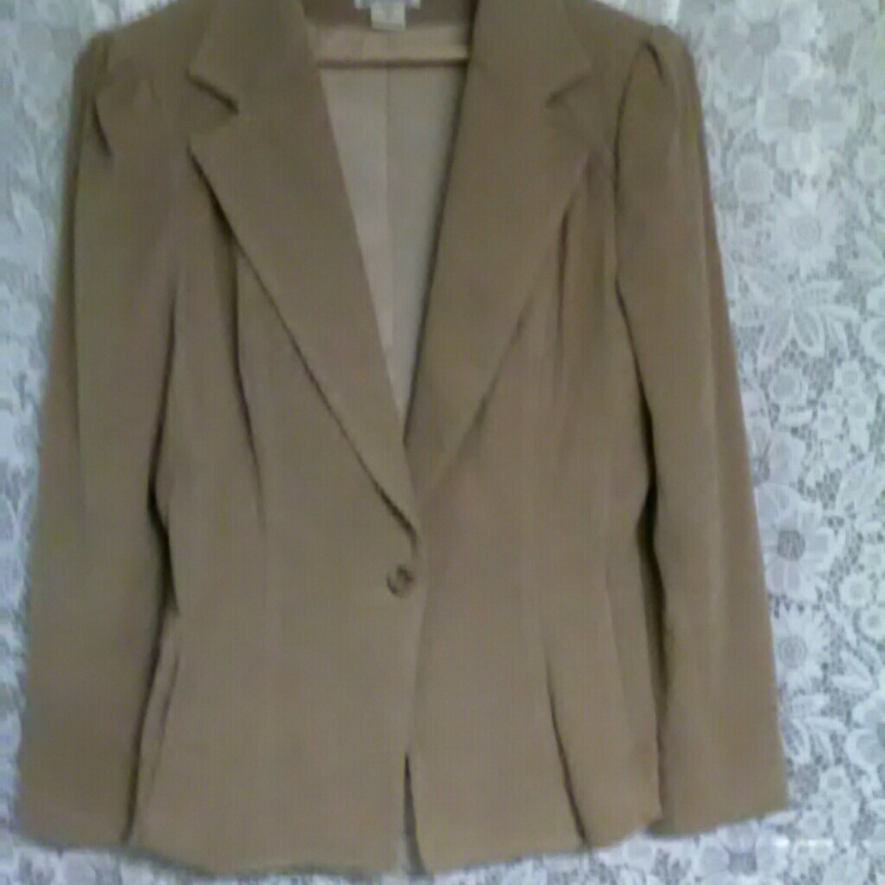 Georgio Studios tan size 10 corduroy blazer